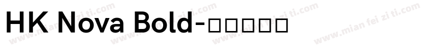 HK Nova Bold字体转换